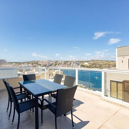 Appartement Lux Sea Front Penthouse With Breathtaking Views In St Pauls By 360 Estates à San Pawl il-Baħar Extérieur photo