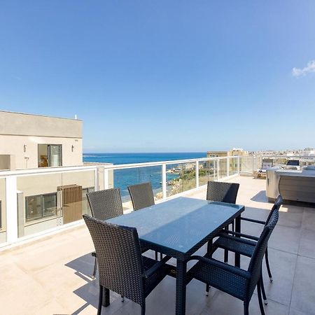 Appartement Lux Sea Front Penthouse With Breathtaking Views In St Pauls By 360 Estates à San Pawl il-Baħar Extérieur photo