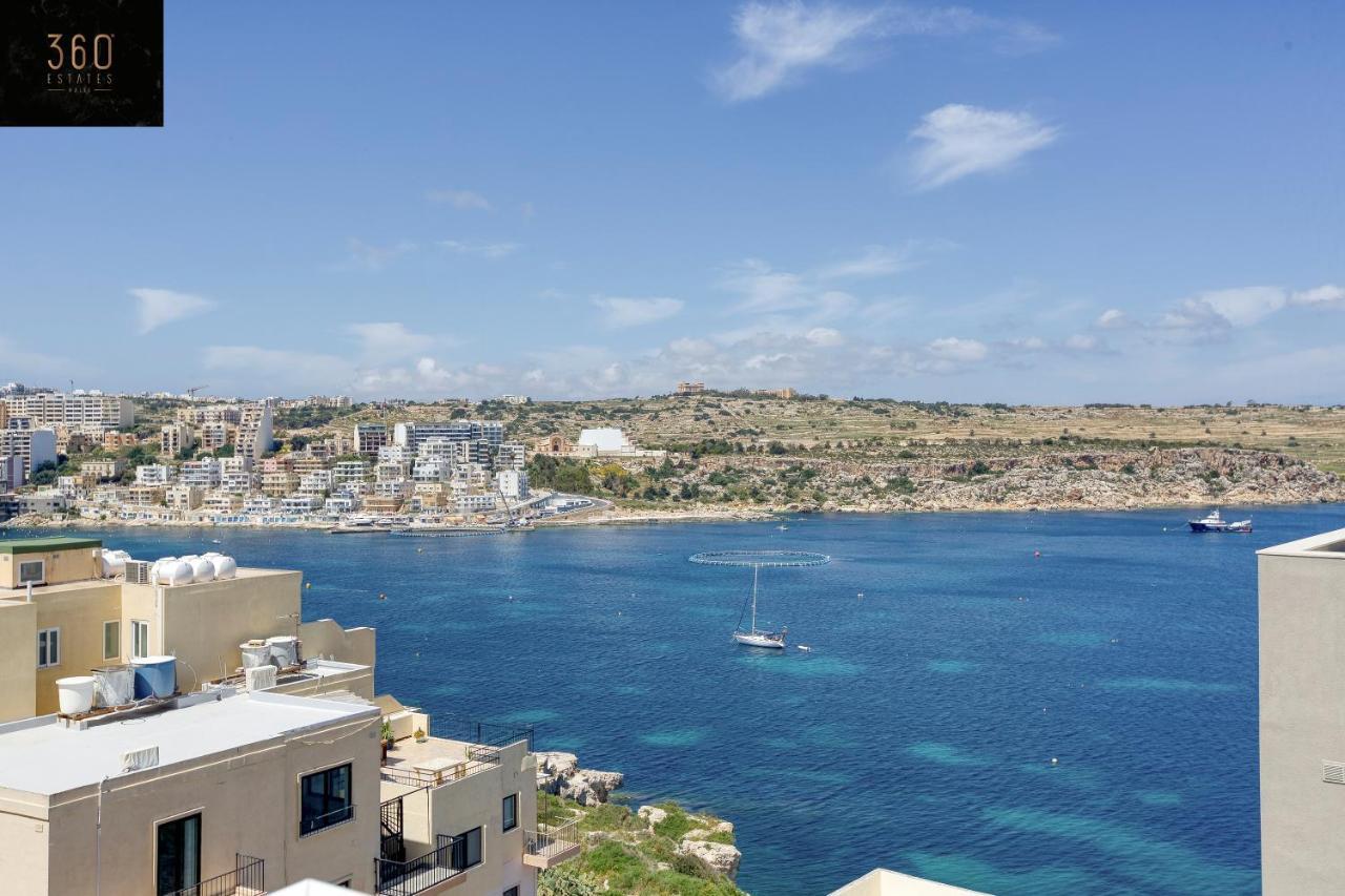 Appartement Lux Sea Front Penthouse With Breathtaking Views In St Pauls By 360 Estates à San Pawl il-Baħar Extérieur photo